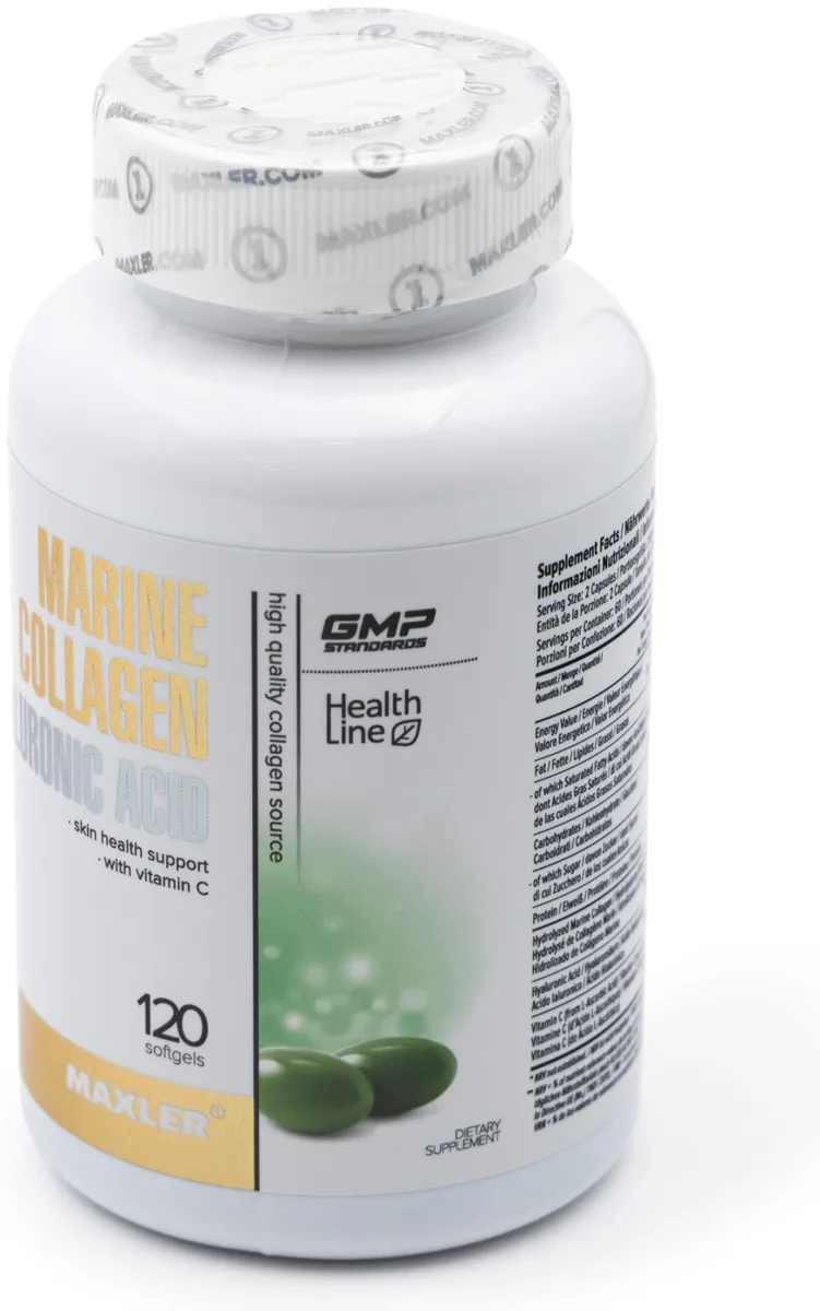 Витамин Maxler Marine Collagen + Hyaluronic Acid N/A 120 шт (2473)