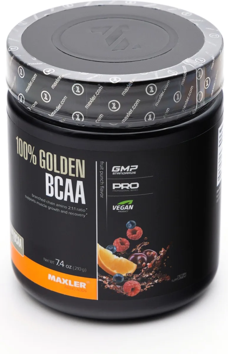 Аминокислота Maxler 100% Golden BCAA  Fruit Punch 210г (1446)