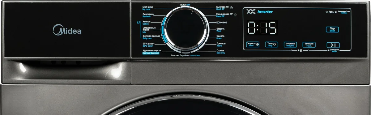 Стиральная машина Midea MFA01W80B/T-C серый