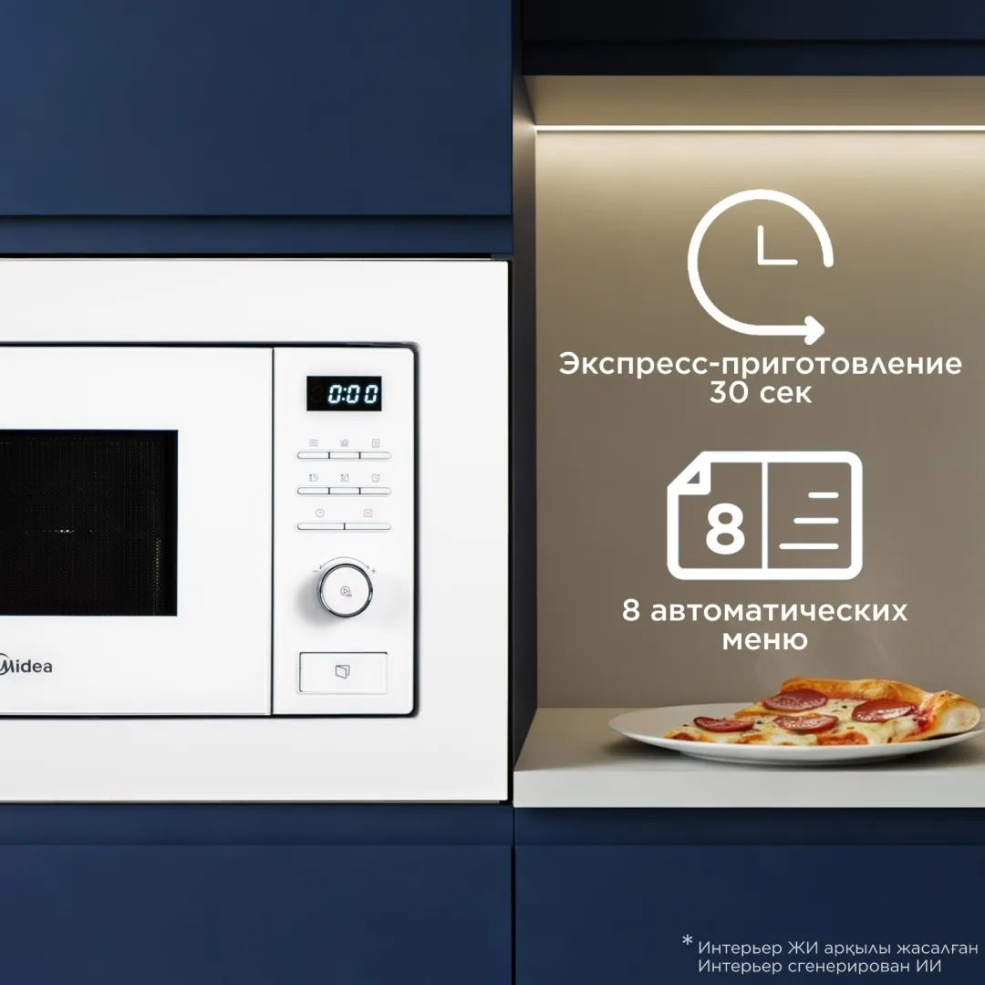 Микроволновая печь Midea MMWB204BB-GW белый