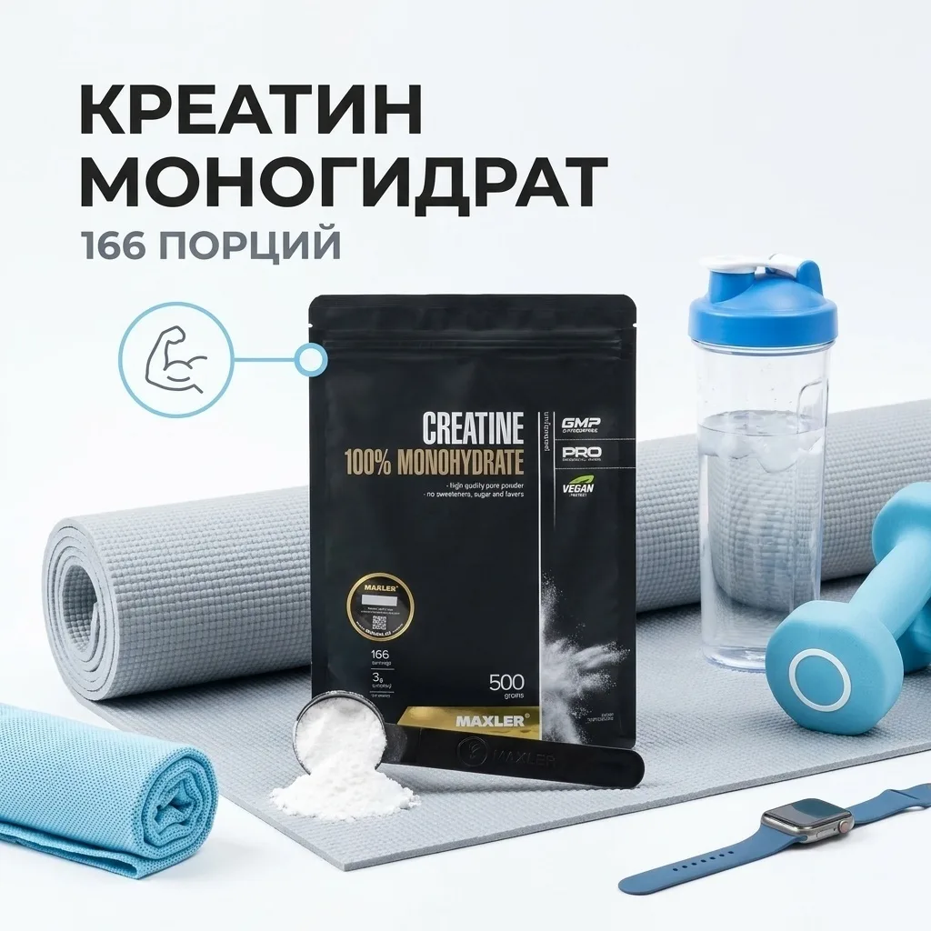 Креатин Maxler Creatine Monohydrate 500г пакет (9919)