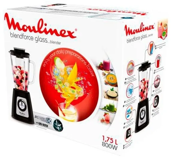 Блендер стационарный Moulinex BlendForce 2 LM435810 Черный
