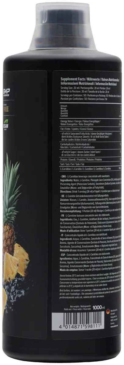 Аминокислота Maxler L-Carnitine 2000 Pineapple 1000мл (8111)