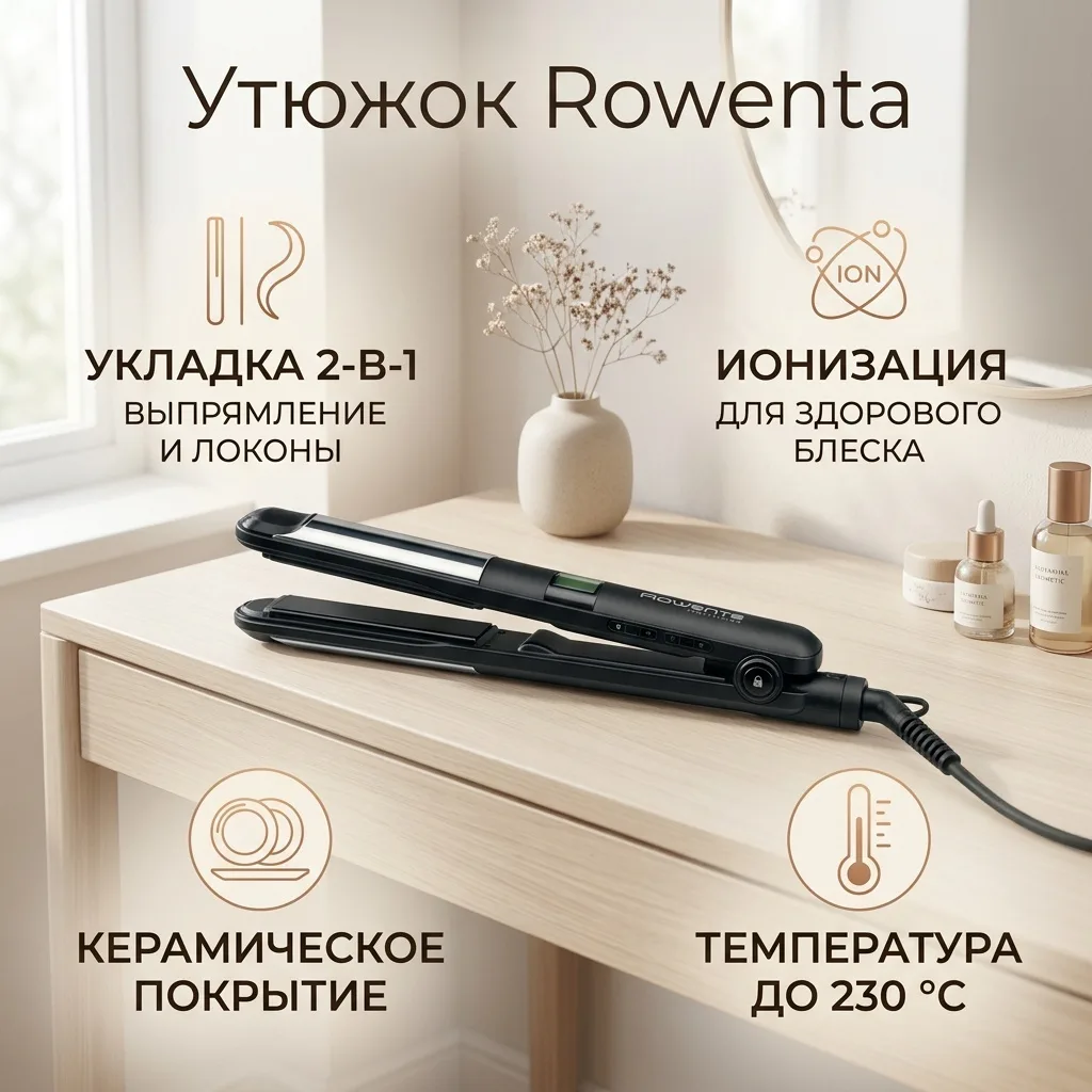 Выпрямитель Rowenta SF4216F0 Черный