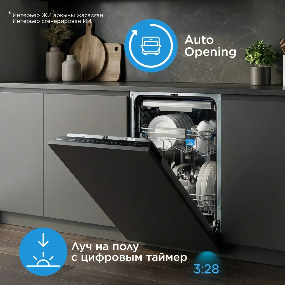 Посудомоечная машина Midea MDWB-4529TQ стальной