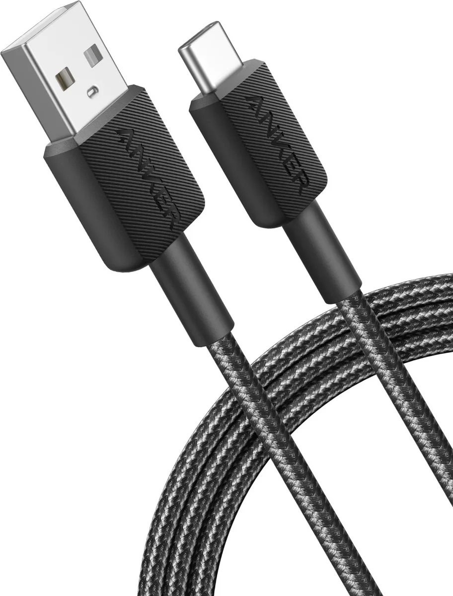 Кабель Anker 322 USB-C to USB-C Cable 1М (A81H5G11) Черный