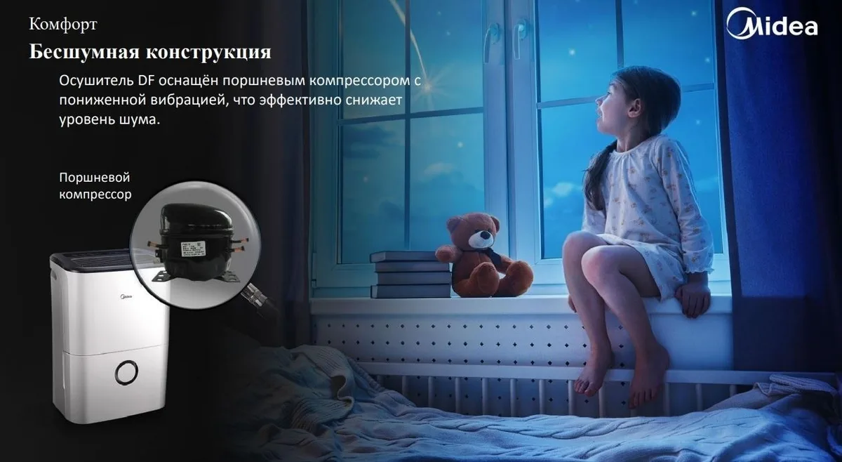 Осушитель воздуха Midea MDDF-20DEN7 Белый