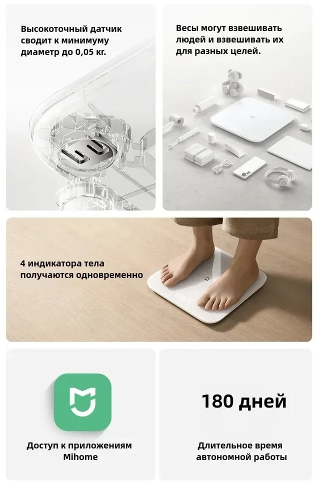 Весы Xiaomi Smart Scale S200 Белый