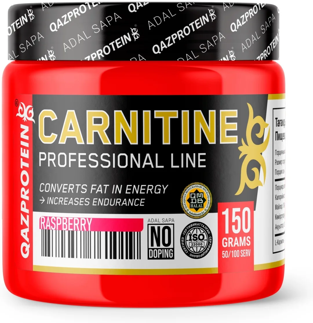 Аминокислота Qazprotein Carnitine малина 150г (1019)
