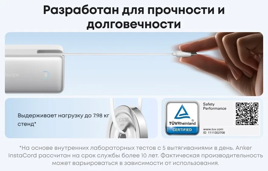Внешний аккумулятор Anker Nano 10000mAh 45W (A1638H21) Белый