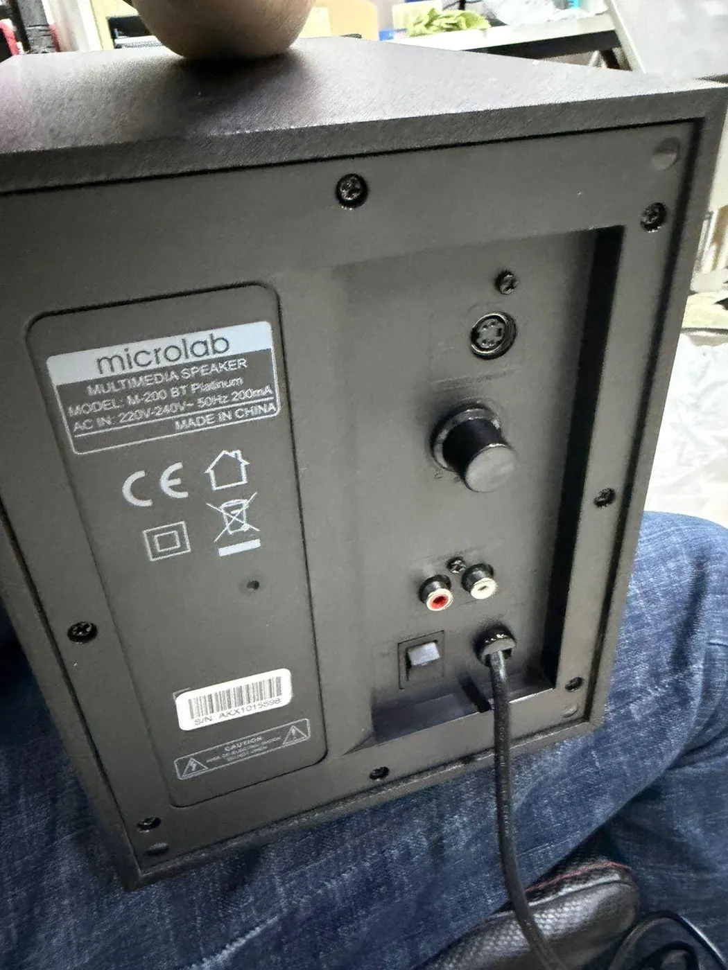 Колонки компьютерные Microlab M-200BT Platinum Черный, Уценка — фото дефекта 5