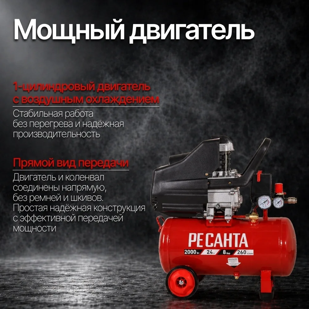 Компрессор Ресанта КП-24/260М
