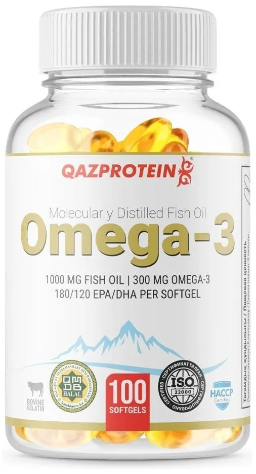 БАД Qazprotein Omega 3 100 капс (4577)