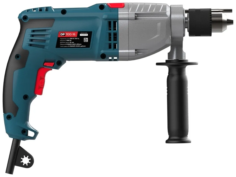 Дрель ударная Alteco DP 1100-16