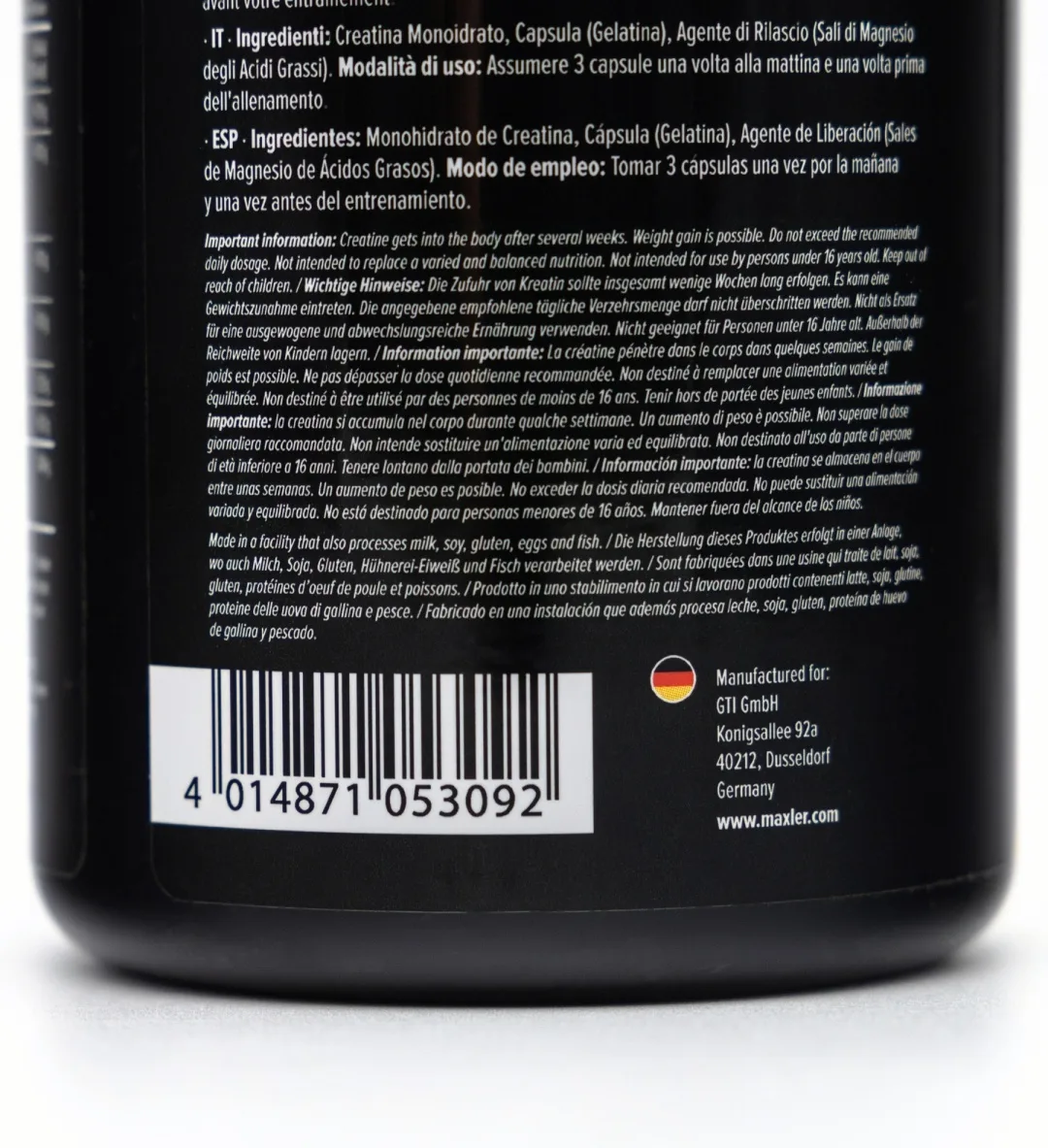 Креатин Maxler Creatine Caps 1000 100 капсул (3092)