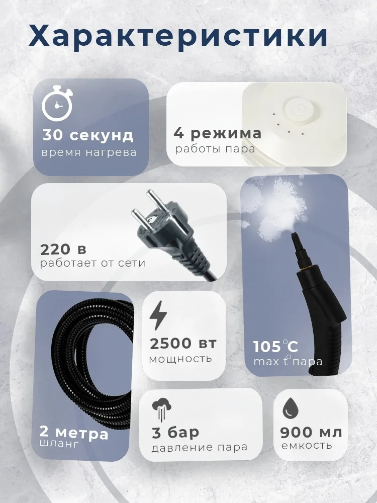 Пароочиститель NEXME QX004