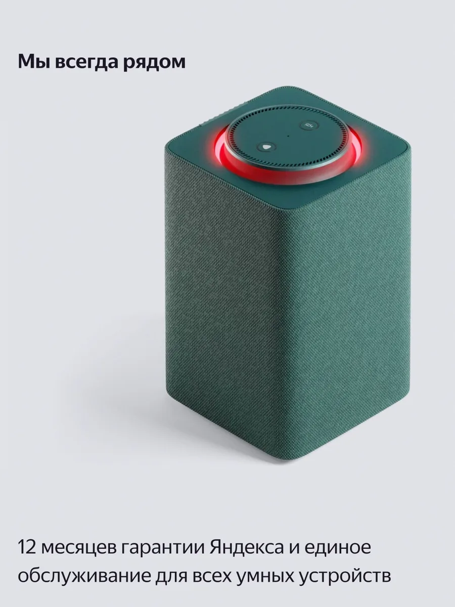 Умная колонка Yandex Макс Zigbee YNDX-00053Z Зеленый