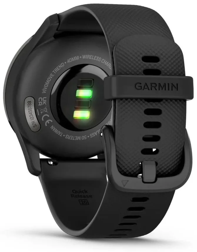 Смарт-часы Garmin Vivomove Trend 40 мм черный-черный (02665-00)