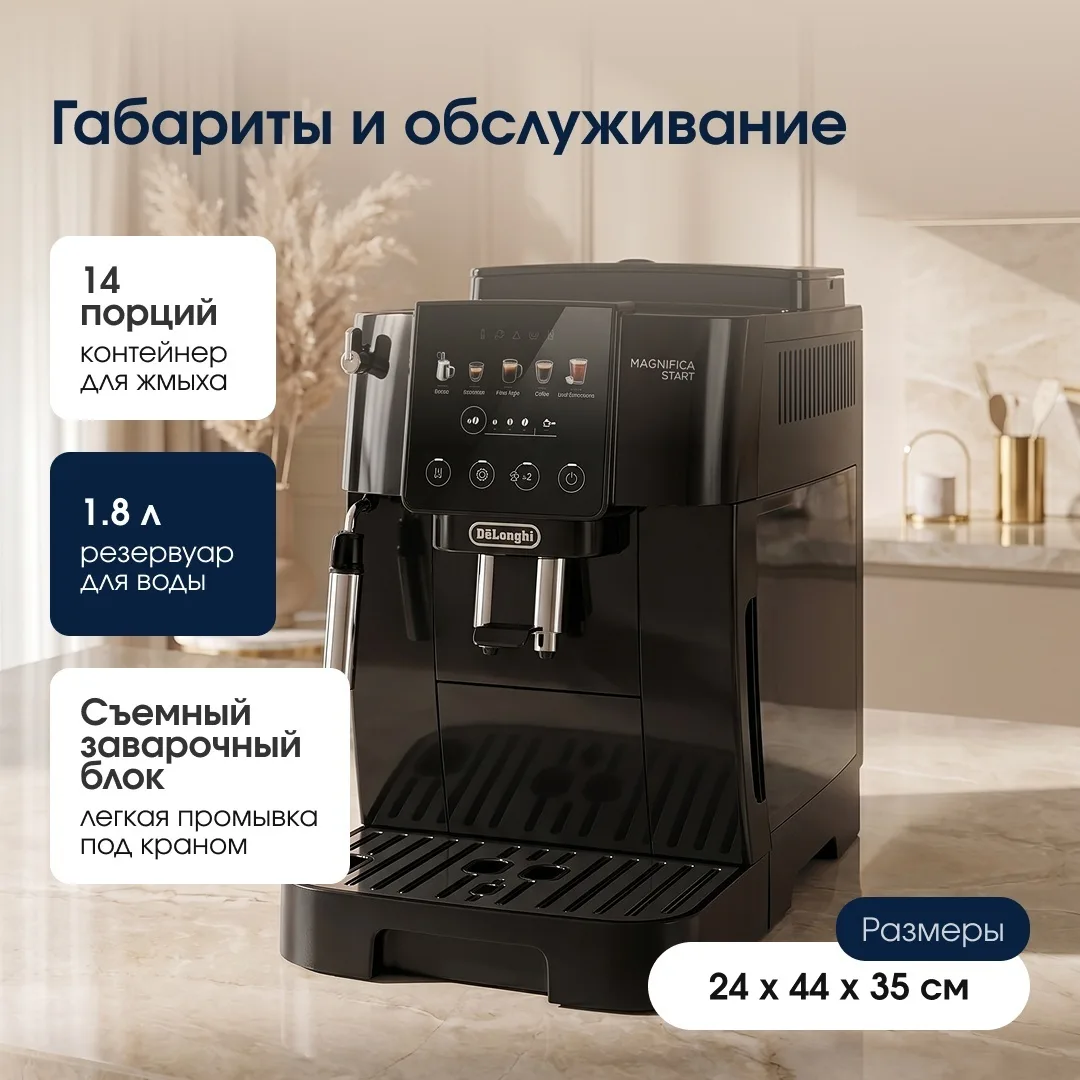 Кофемашина Delonghi ECAM220.51.B черный