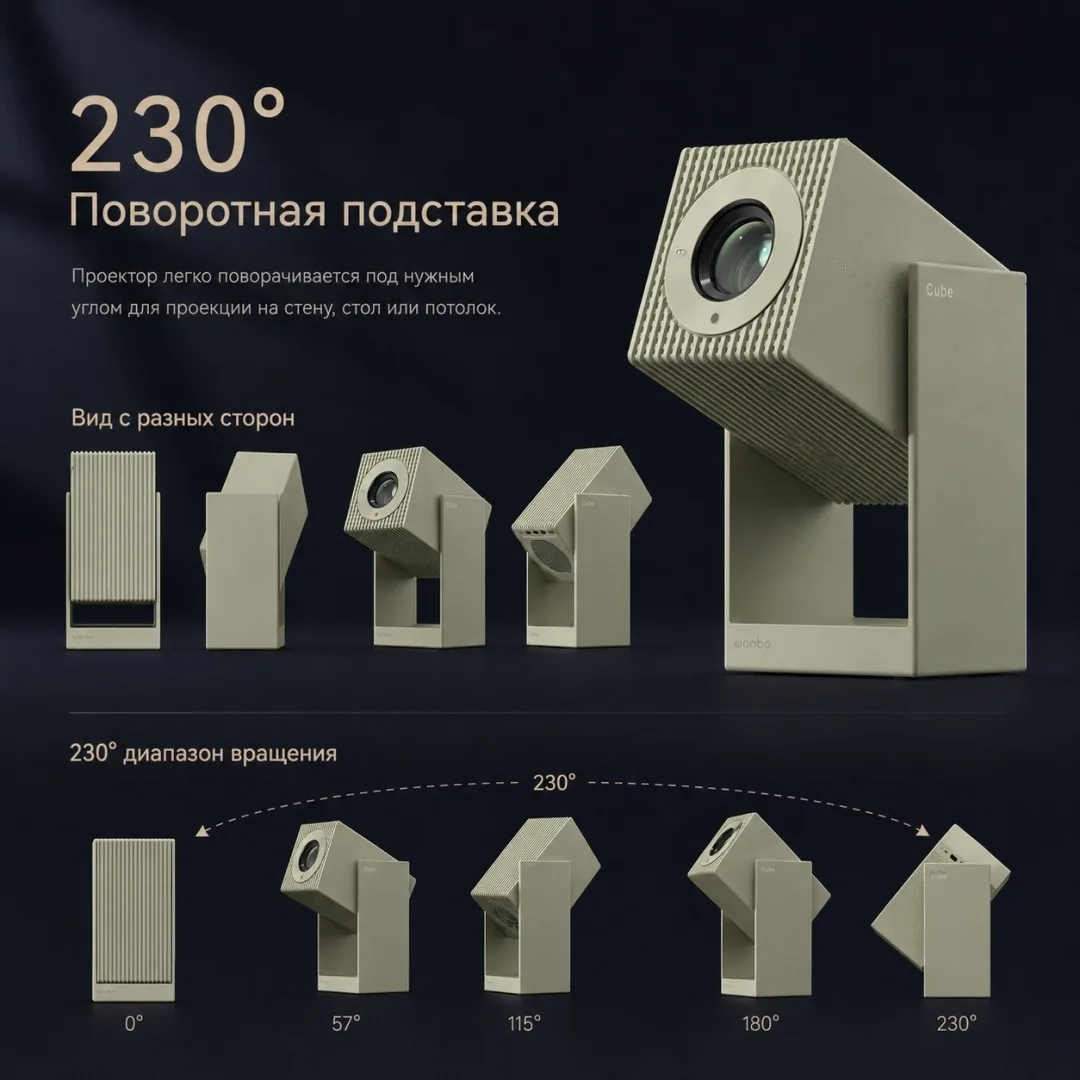 Проектор Wanbo Cube 2 Pro Зеленый