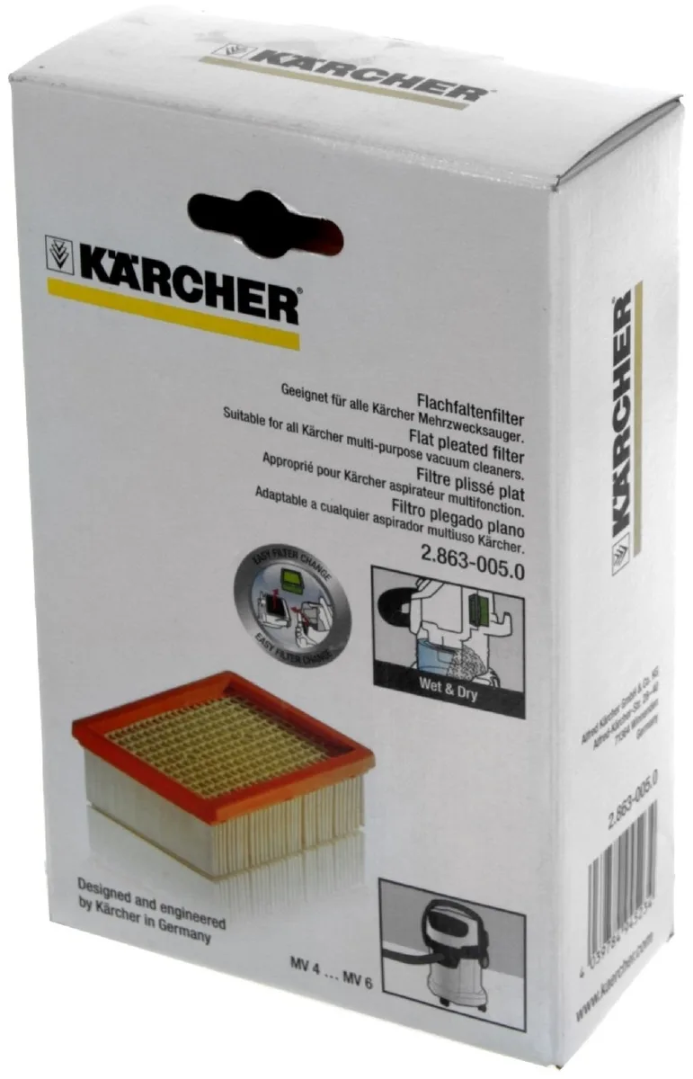 Фильтр плоский Karcher WD 4,5,6