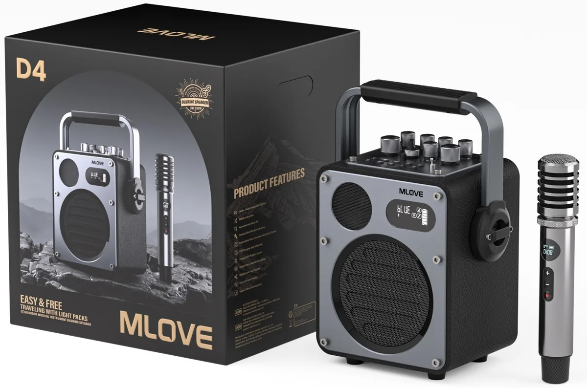 Портативная колонка MLOVE D4 Черный