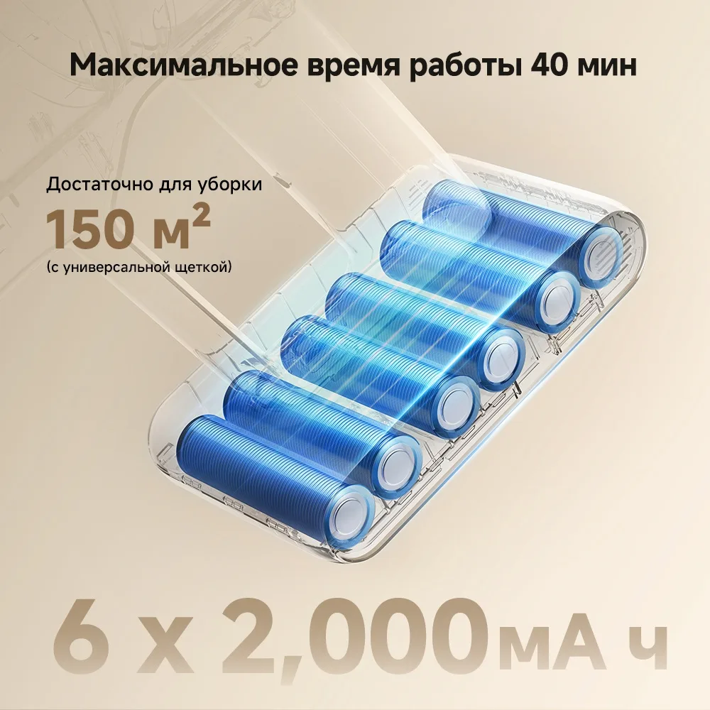 Беспроводной ручной пылесос Dreame R10S Essential Aqua Белый