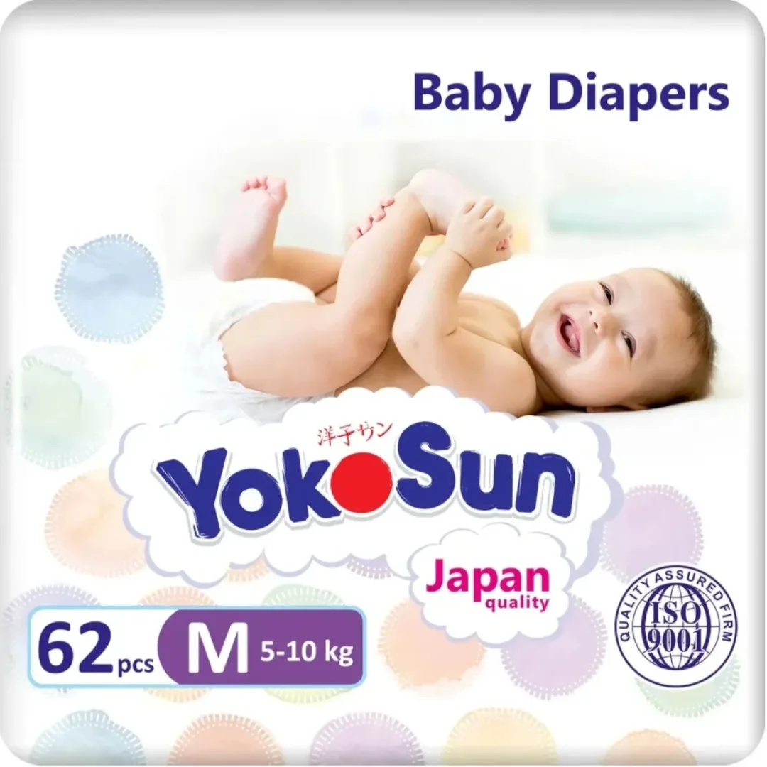 Подгузники YokoSun Comfort, М (5-10 кг), 62 шт