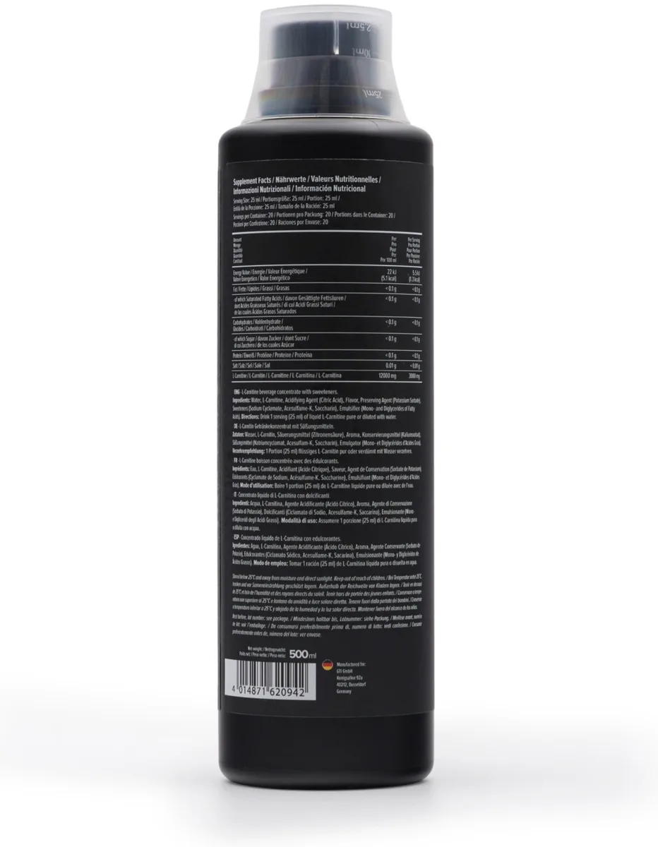 Аминокислота Maxler L-Carnitine 3000 Blueberry Raspberry 500 мл (0942)