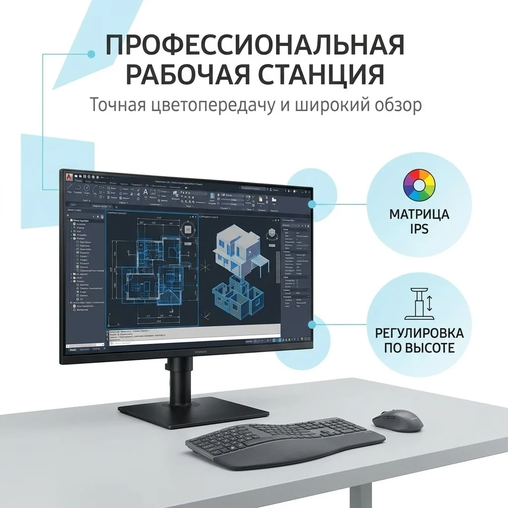 Монитор Samsung 24" LS24D400GAIXCI
