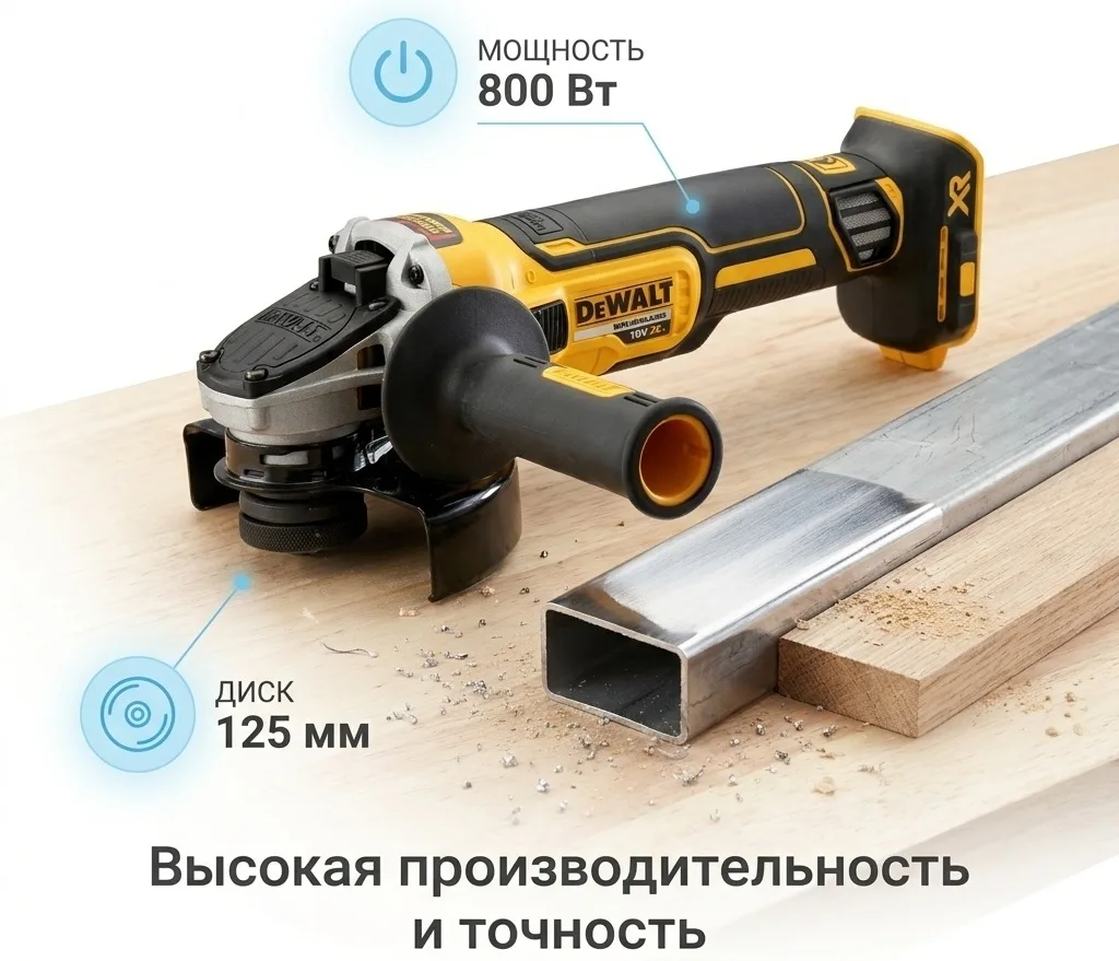 Шлифмашина угловая DeWALT DCG405N-XJ