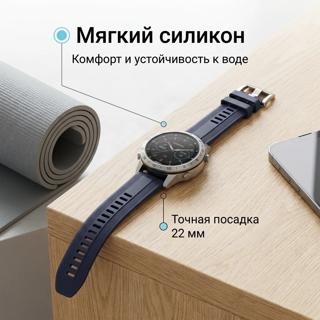 Ремешок для Garmin MARQ GEN2 синий (13225-02)