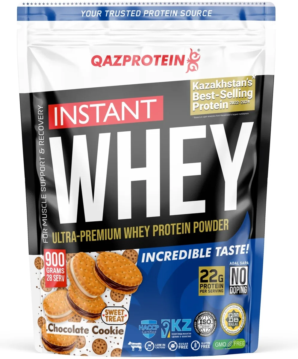 Протеин Qazprotein Instant WHEY 900г Шоколадное печенье (3501)