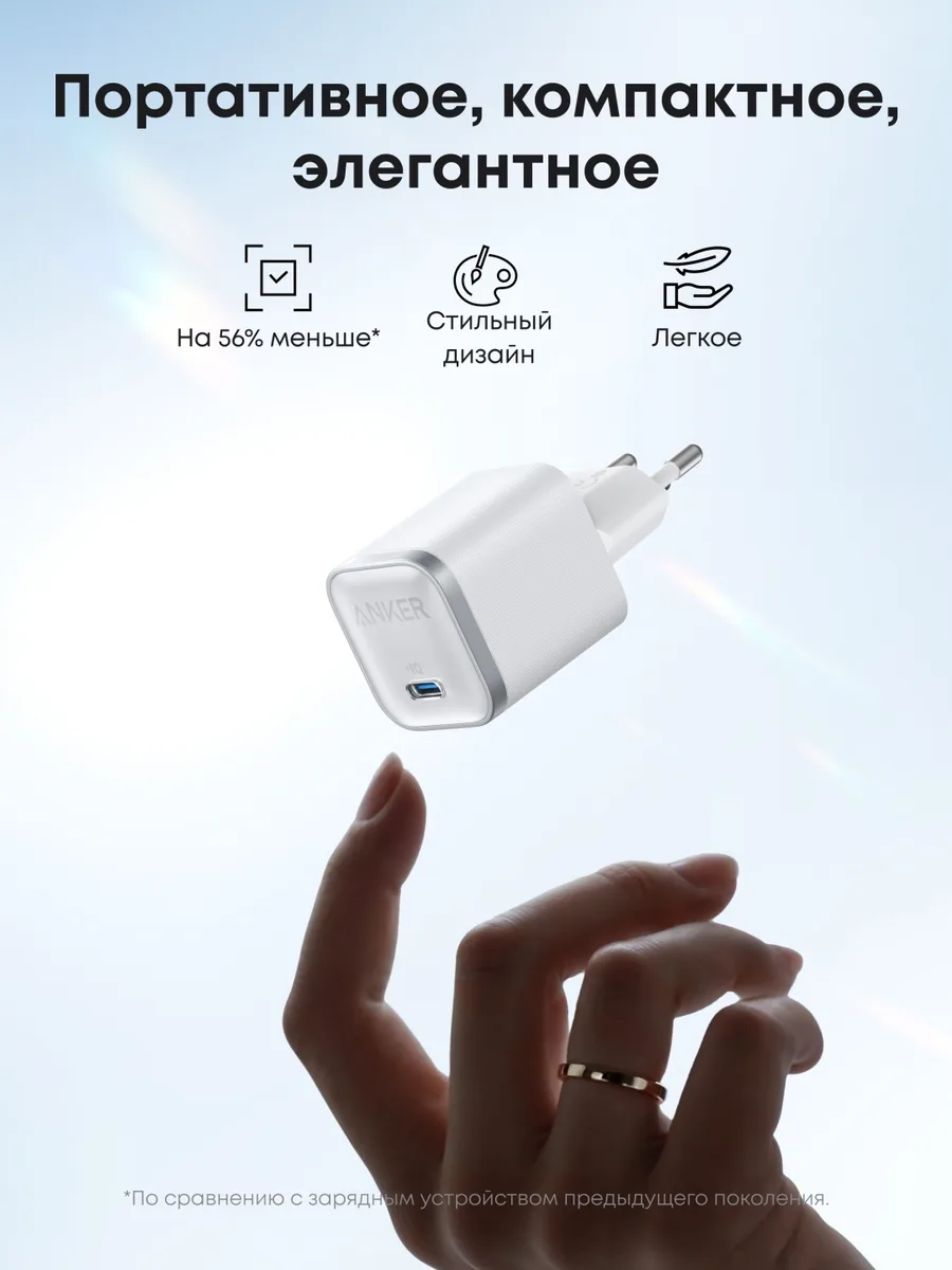 Зарядное устройство Anker Nano Charger (A2692L21)  Белый