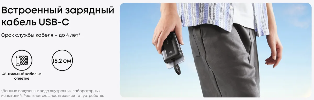 Внешний аккумулятор Anker 20000mAh (A1689H21) Белый