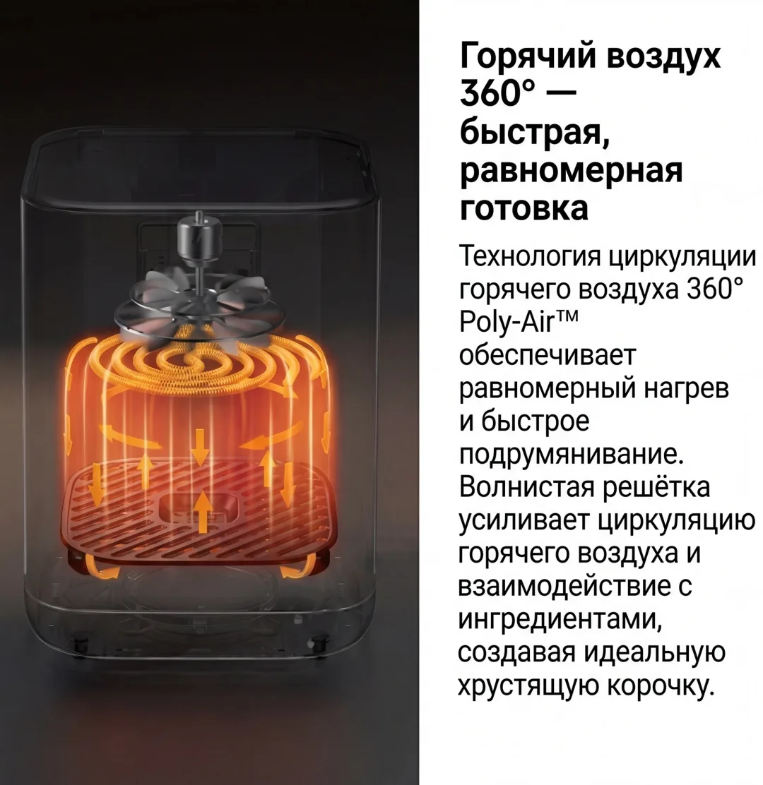 Аэрогриль Trouver FD10s Pro 6L Белый