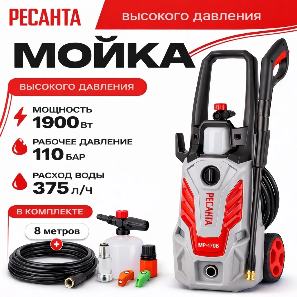 Мойка высокого давления Ресанта МР-170Б