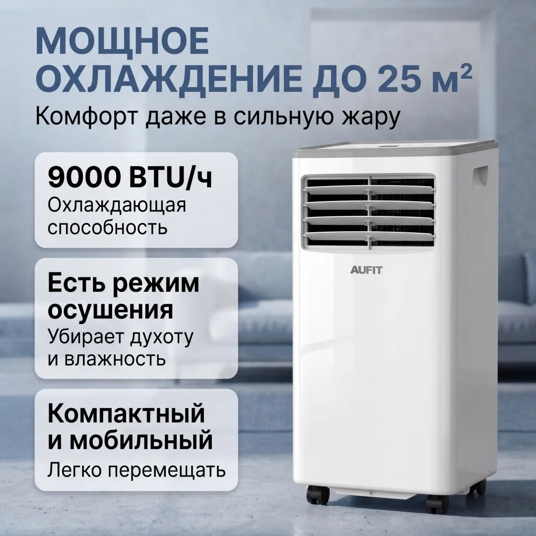 Кондиционер мобильный AUFIT AM-H09C4/DAR2 Белый