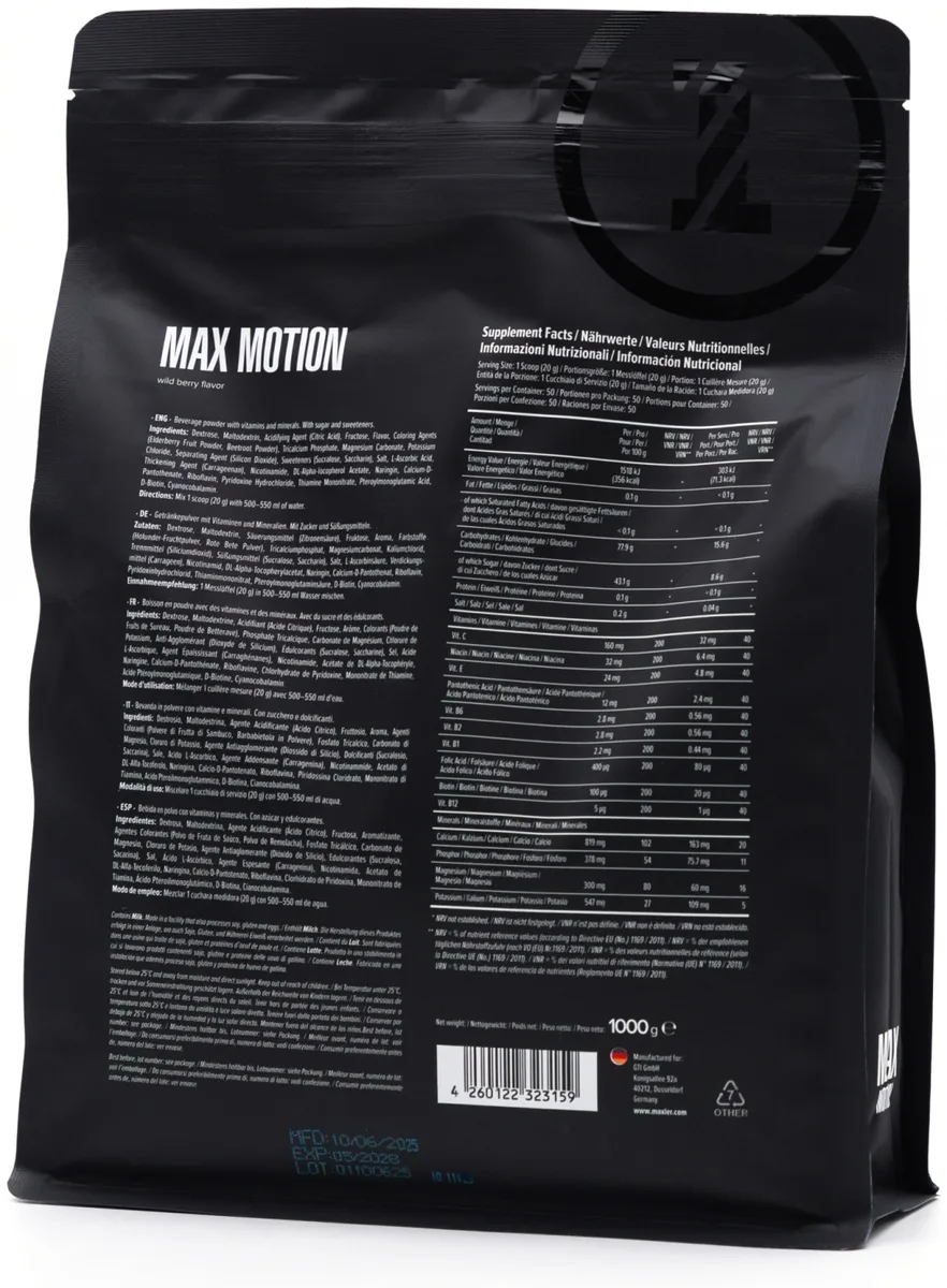 Изотоник Maxler Max Motion - Wild Berry 1000г (3159)