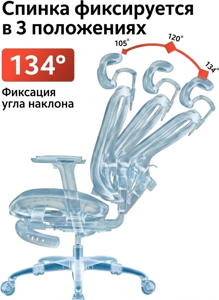 Компьютерное кресло SIHOO M57B-N104 Черный