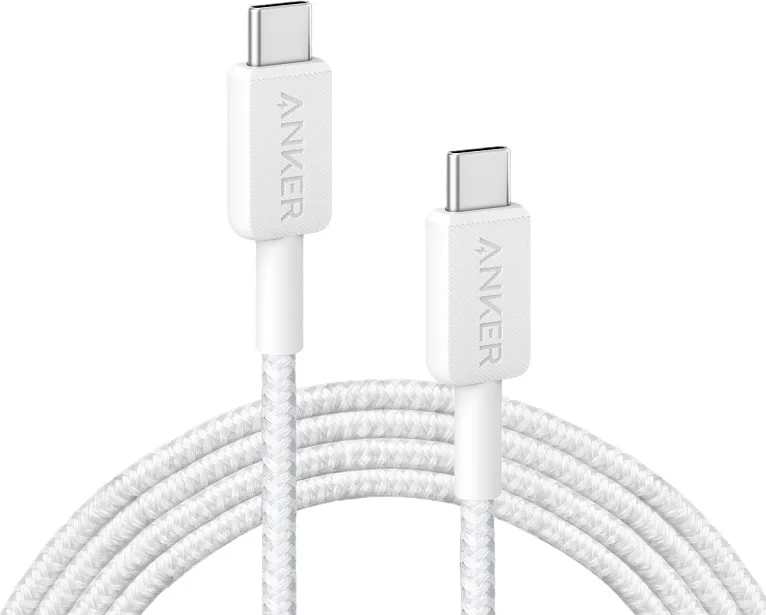 Кабель Anker 322 USB-C to USB-C Cable 1М (A81F5G21) Белый
