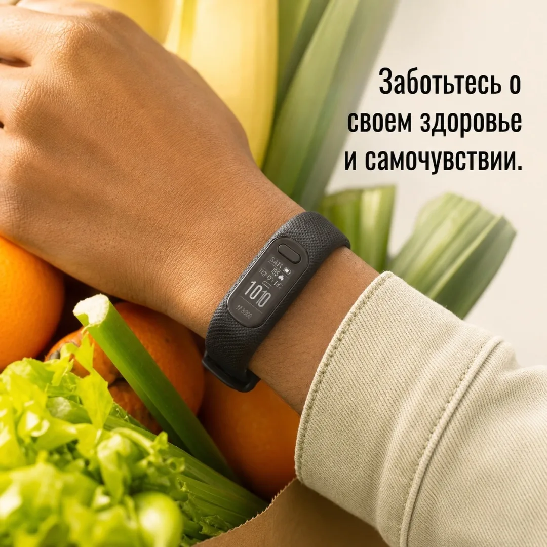Смарт-браслет Garmin Vivosmart 5 Black черный-черный (02645-10)