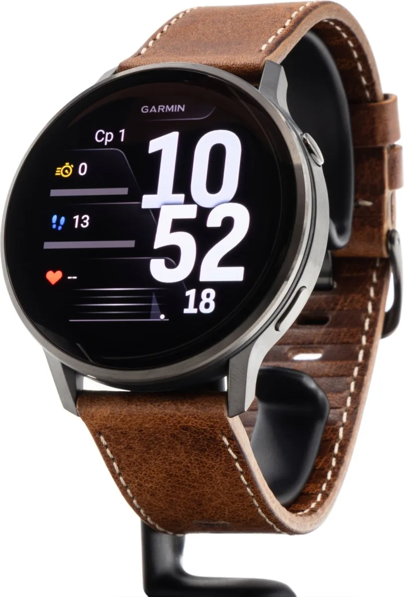 Смарт-часы Garmin VENU 4 45 мм черный-коричневый (03014-03)