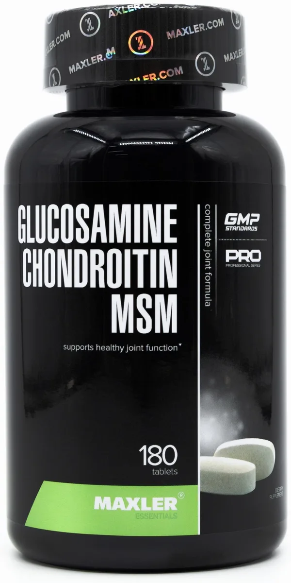 Препарат для укрепления связок Maxler Glucosamine Chondroitin MSM 180 таб (0197)