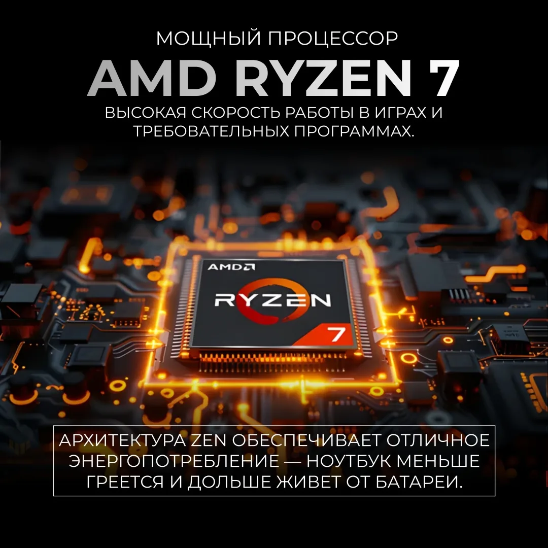 Ноутбук MECHREVO 15K R7-7445H 3050 Серый