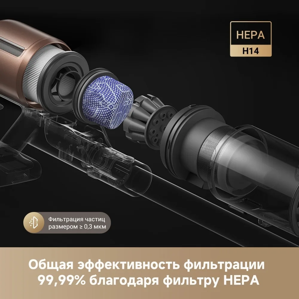 Беспроводной ручной пылесос Dreame Z20 AquaCycle Черный