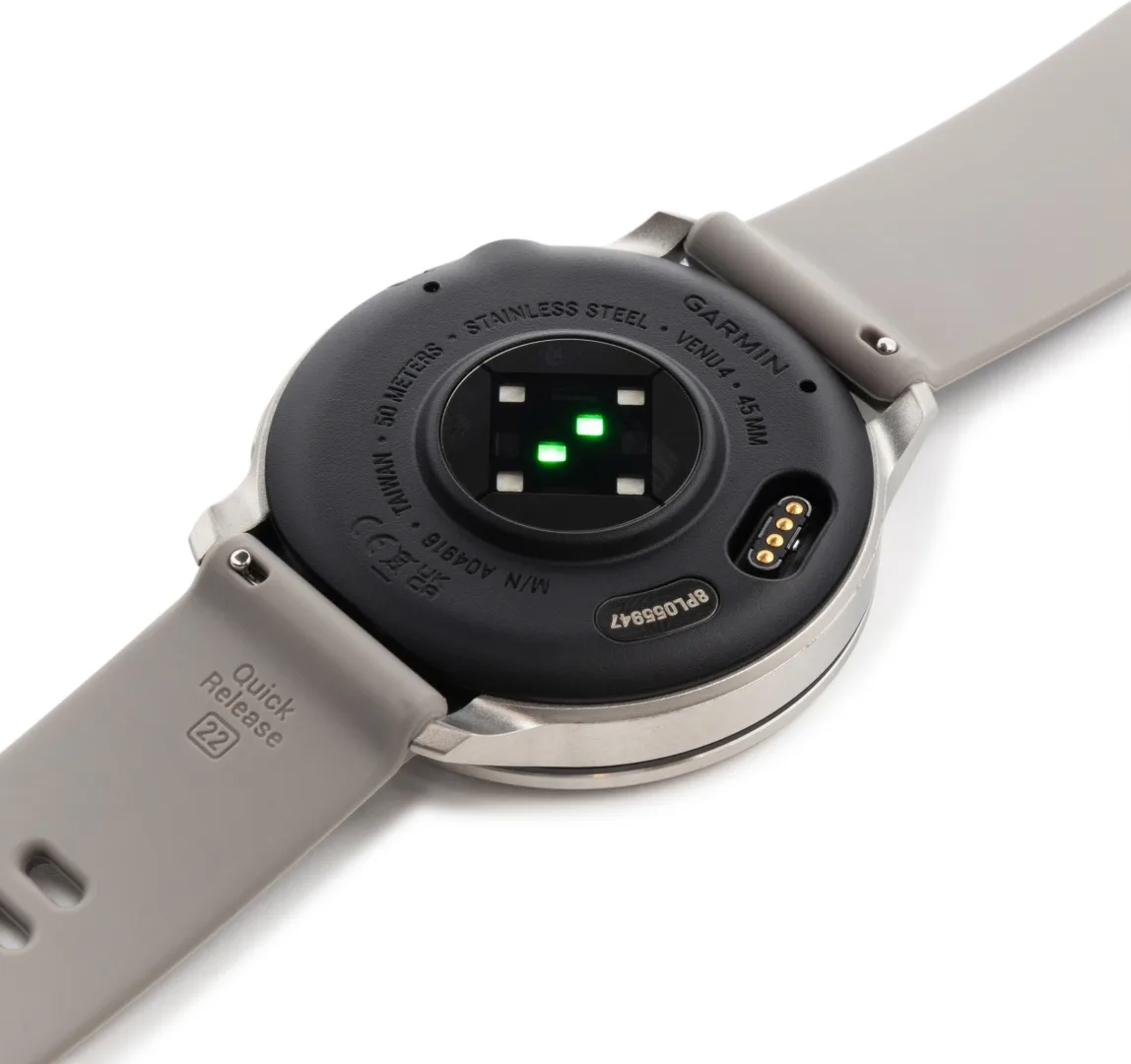 Смарт-часы Garmin Venu 4 45 мм серебристый-серый (03014-01)