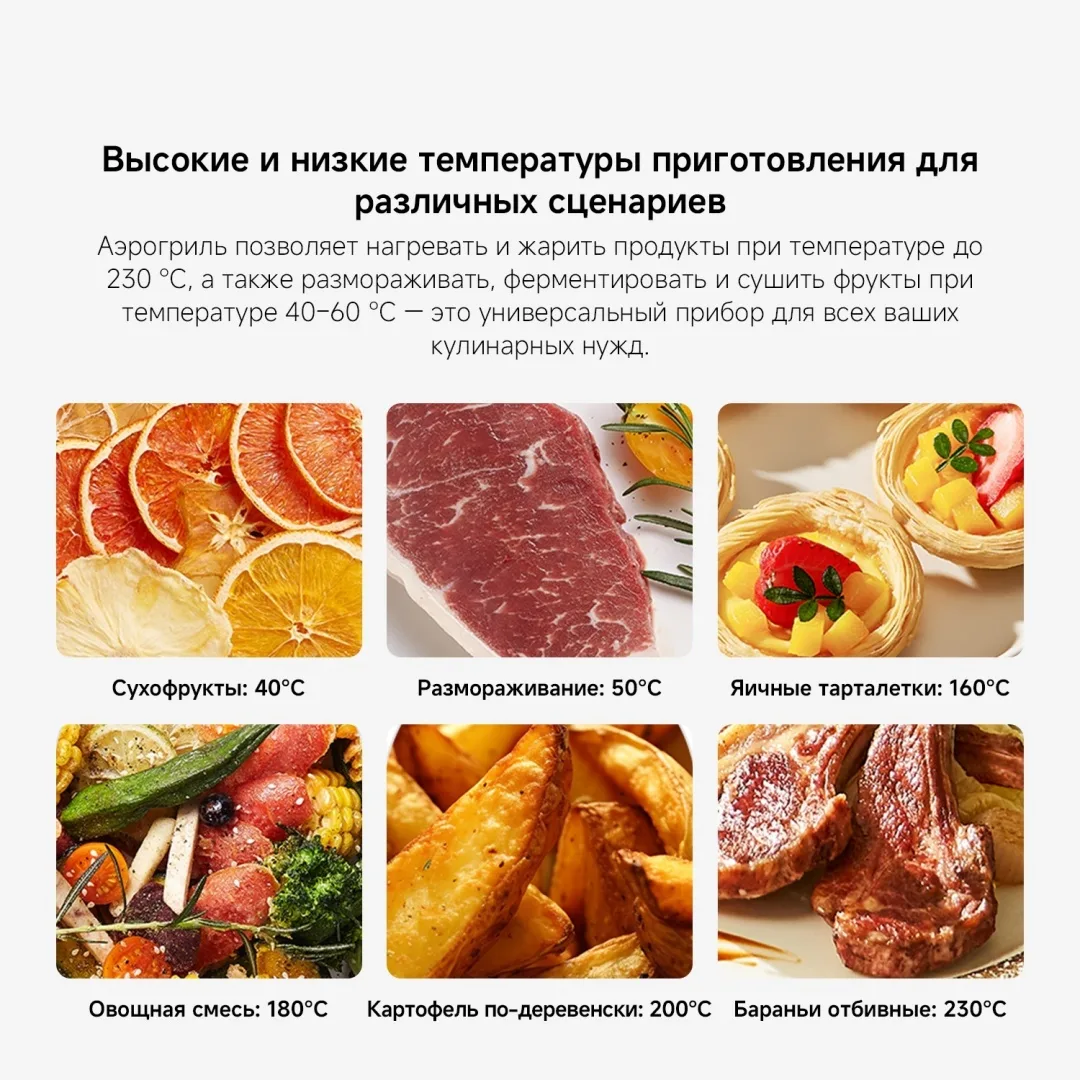 Аэрогриль Xiaomi Air Fryer Dual Zone 10L Черный