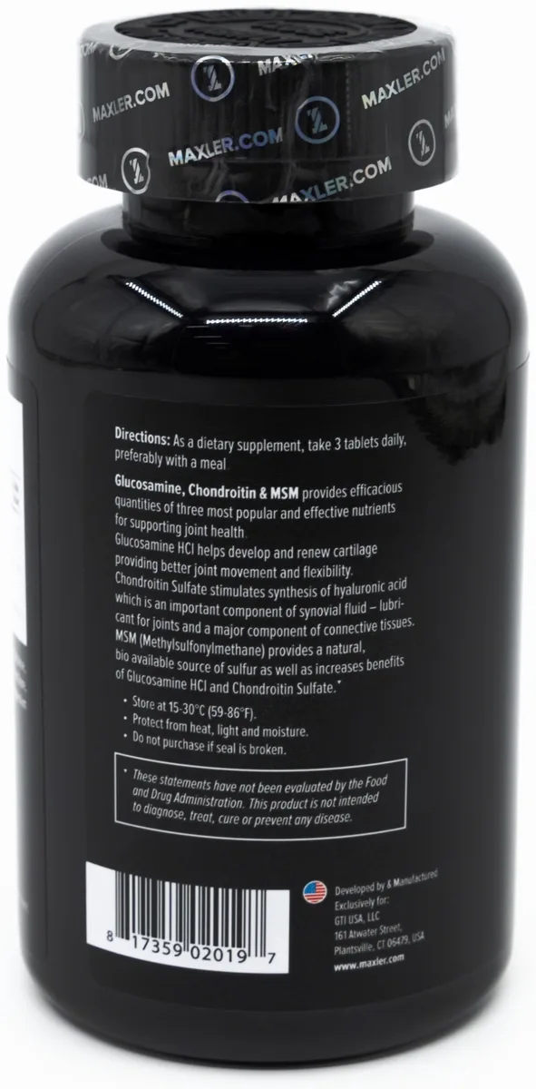 Препарат для укрепления связок Maxler Glucosamine Chondroitin MSM 180 таб (0197)