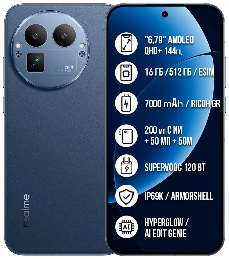 Смартфон Realme GT8 Pro 16/512GB Синий